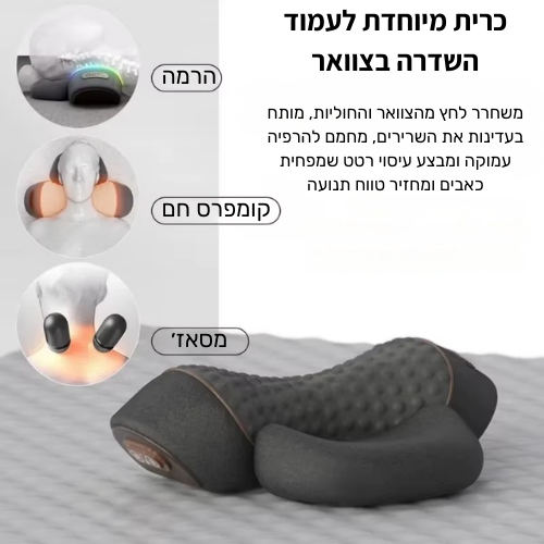 Salor NeckFlow PRO – כרית עיסוי צוואר חכמה עם חימום אינפרא-אדום