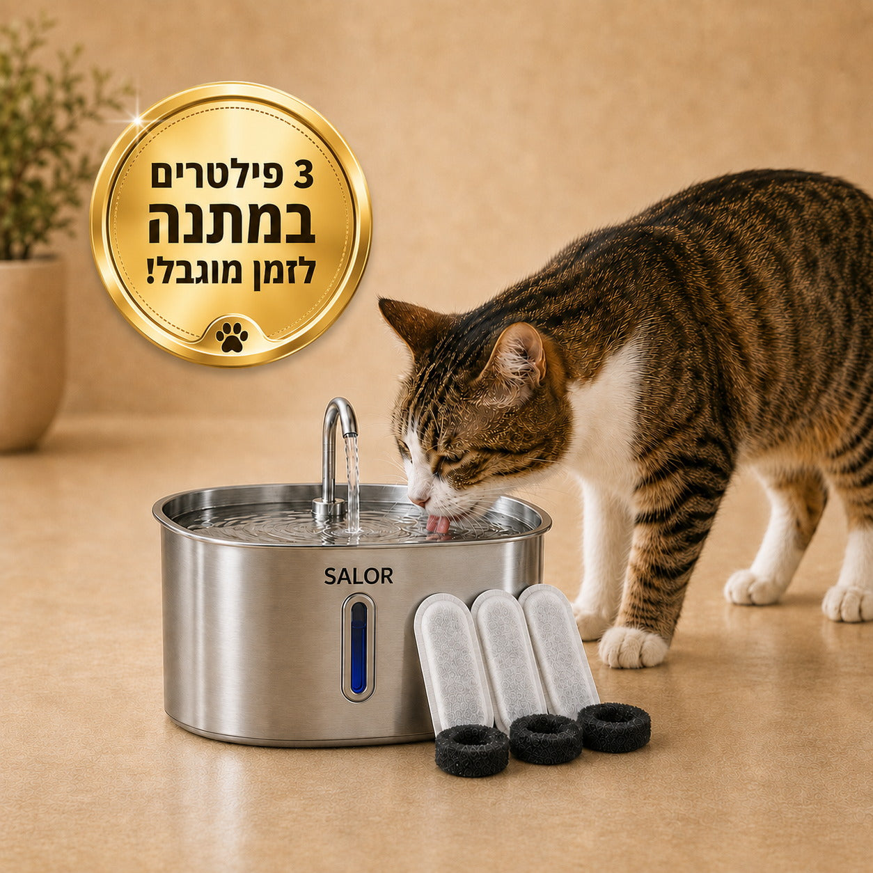 מזרקת המים החכמה - FreshFlow